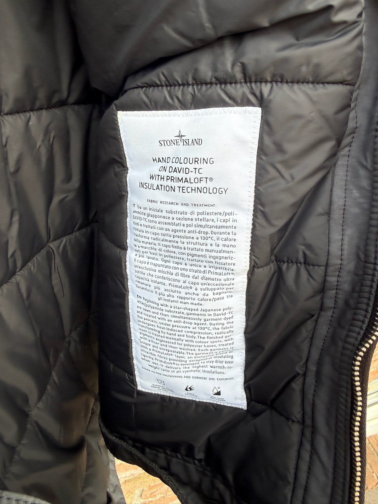 Stone Island Hand Colouring on David-TC Primaloft Gilet - L
