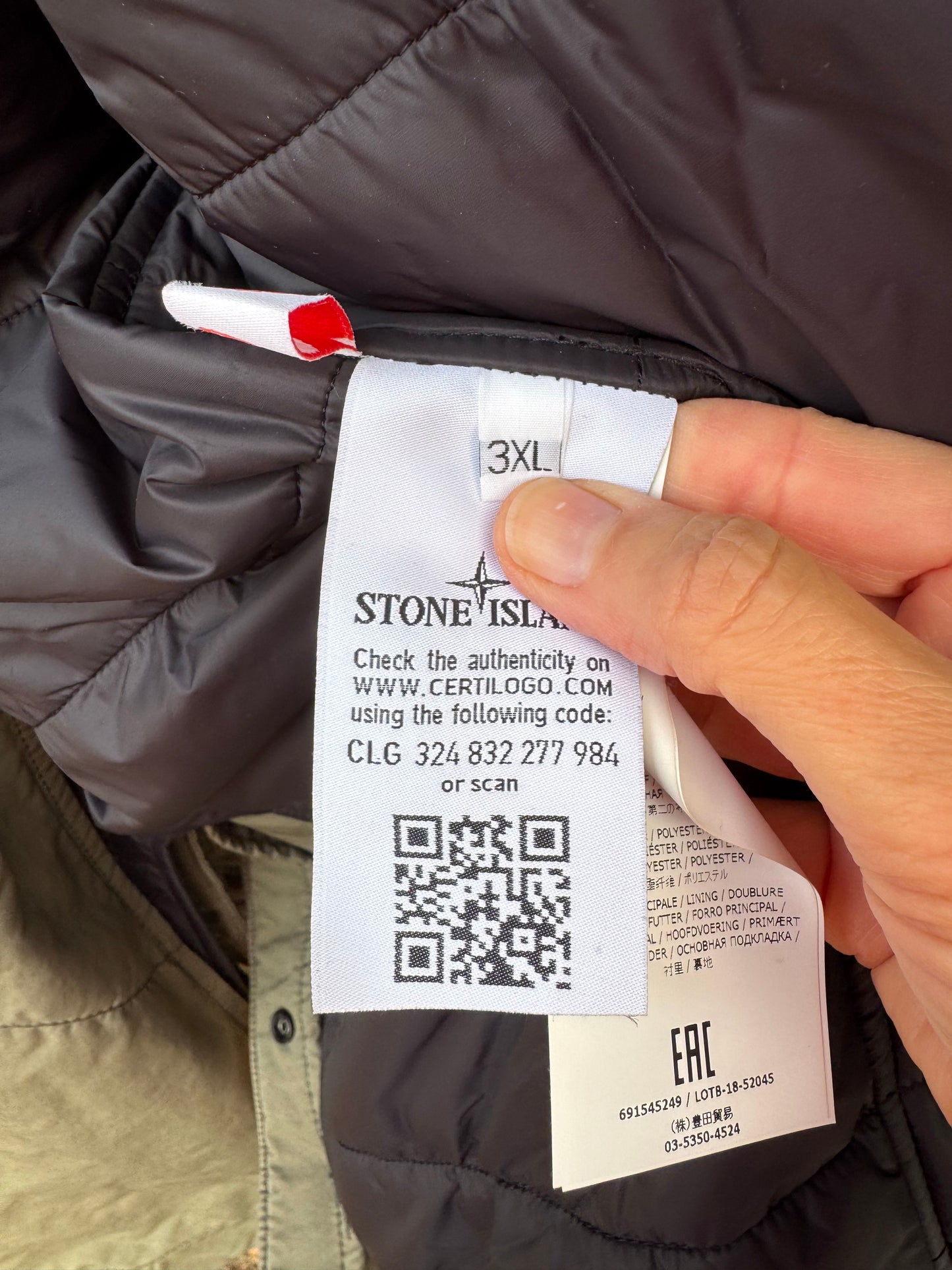 Stone Island David-TC Primaloft Jacket - 3XL