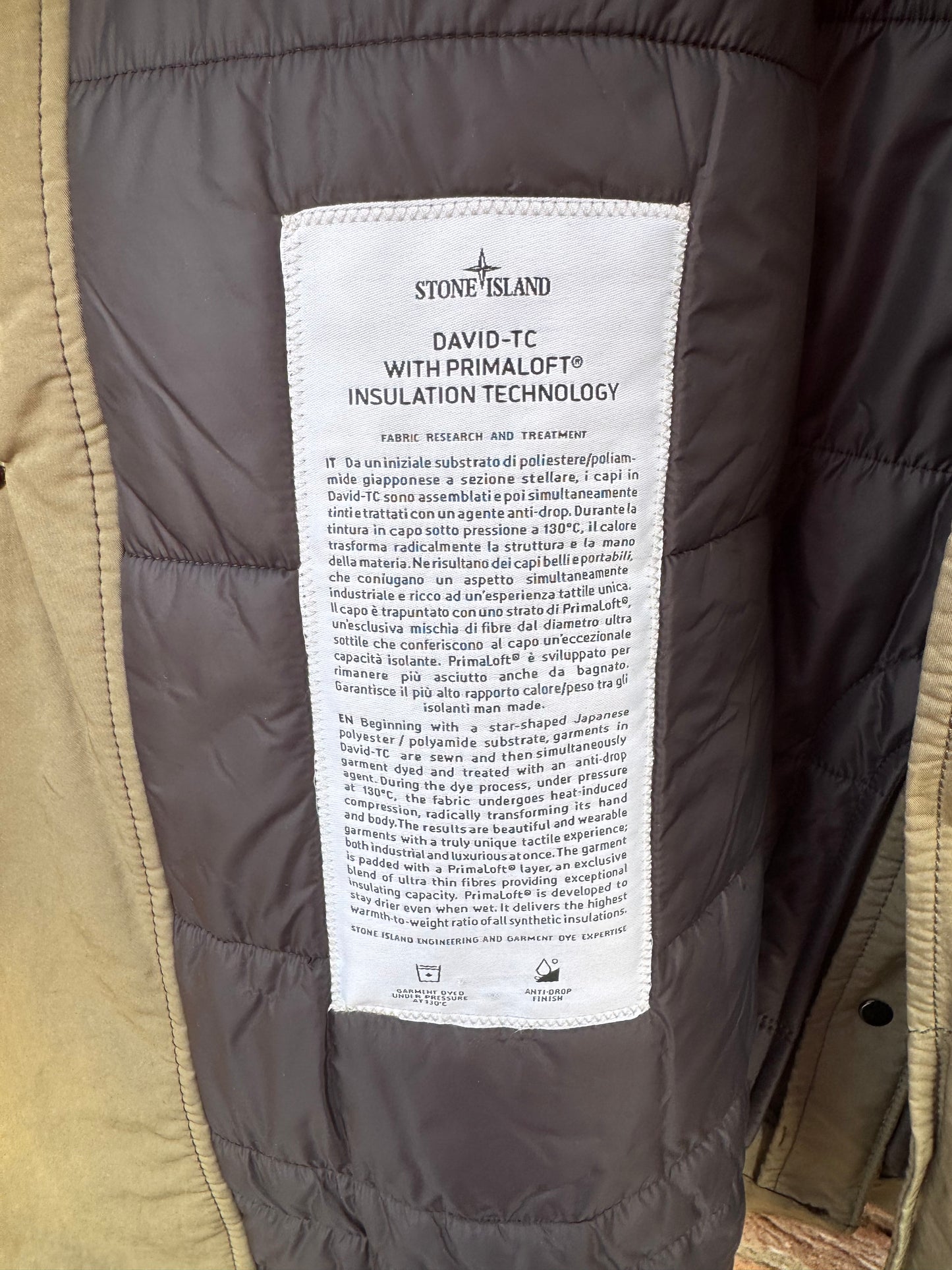 Stone Island David-TC Primaloft Jacket - 3XL