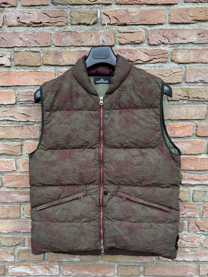 Stone Island Shadow Project DPM Grid Jacquard Down Gilet - L