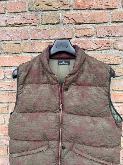 Stone Island Shadow Project DPM Grid Jacquard Down Gilet - L