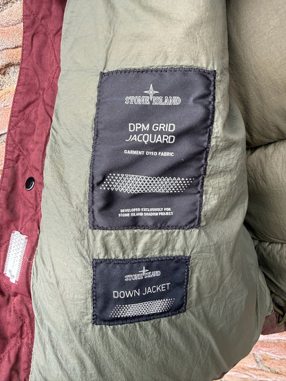 Stone Island Shadow Project DPM Grid Jacquard Down Gilet - L