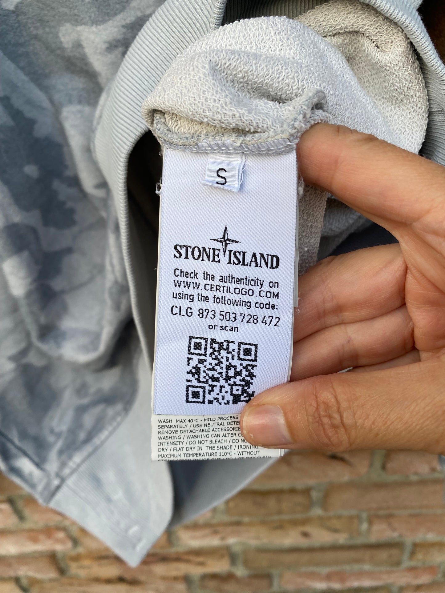 Stone Island Camo Sweatshirt - S