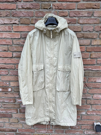 Stone Island 50 Fili Resinata Ghost Parka - L