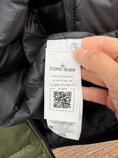 Stone Island Bio-Based Ripstop Nylon Down Jacket - L