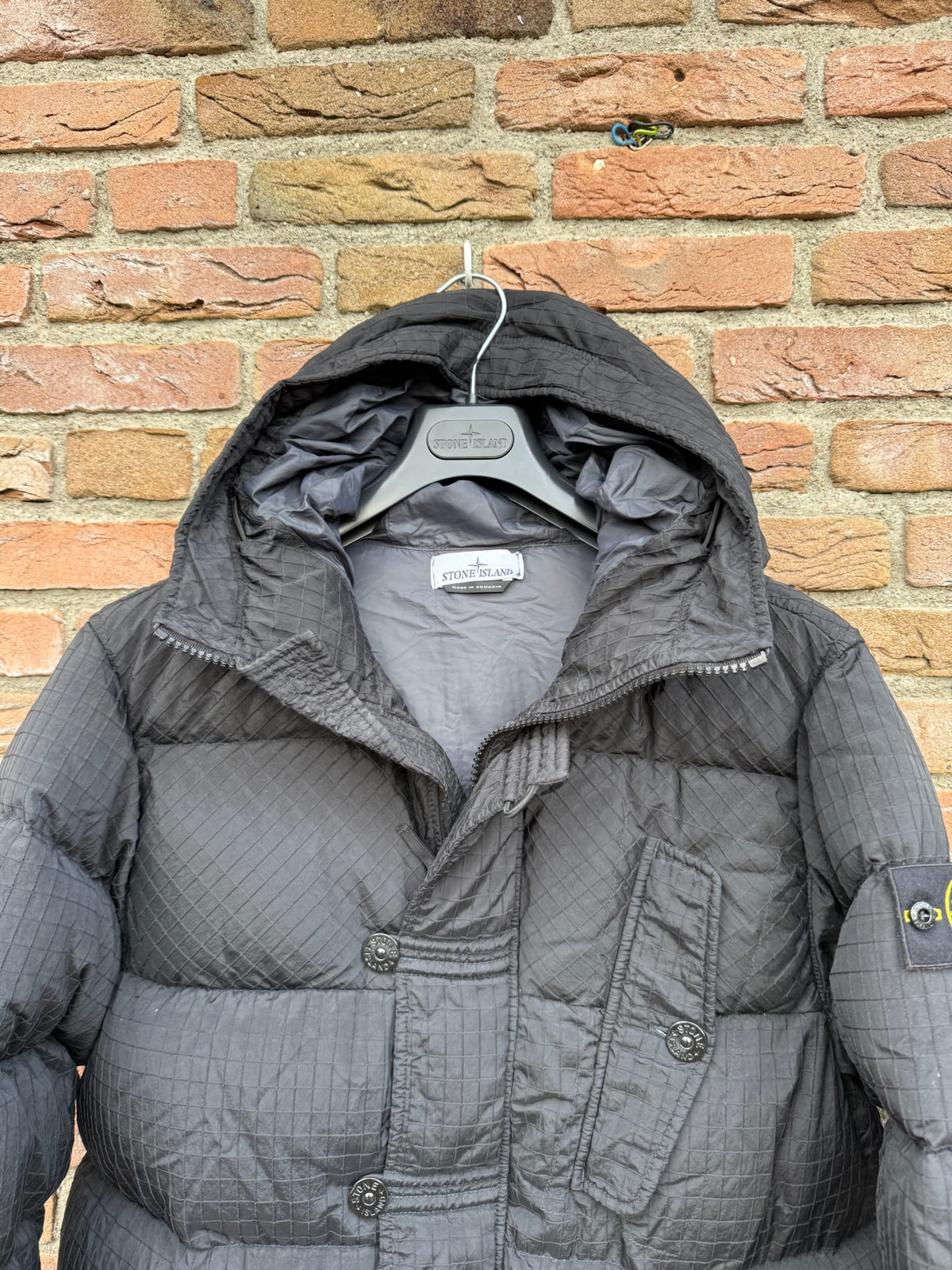 Stone Island Macro Ripstop Nylon Metal Down-TC Jacket - S