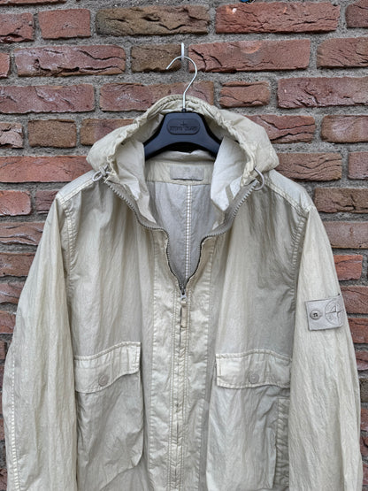 Stone Island 50 Fili Resinata Ghost Parka - L