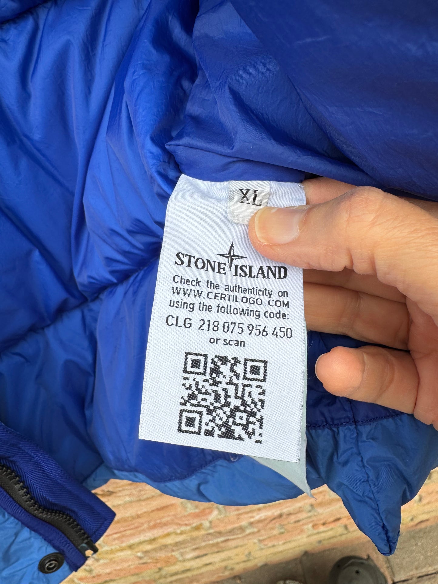 Stone Island Crinkle Reps Down Jacket - XL