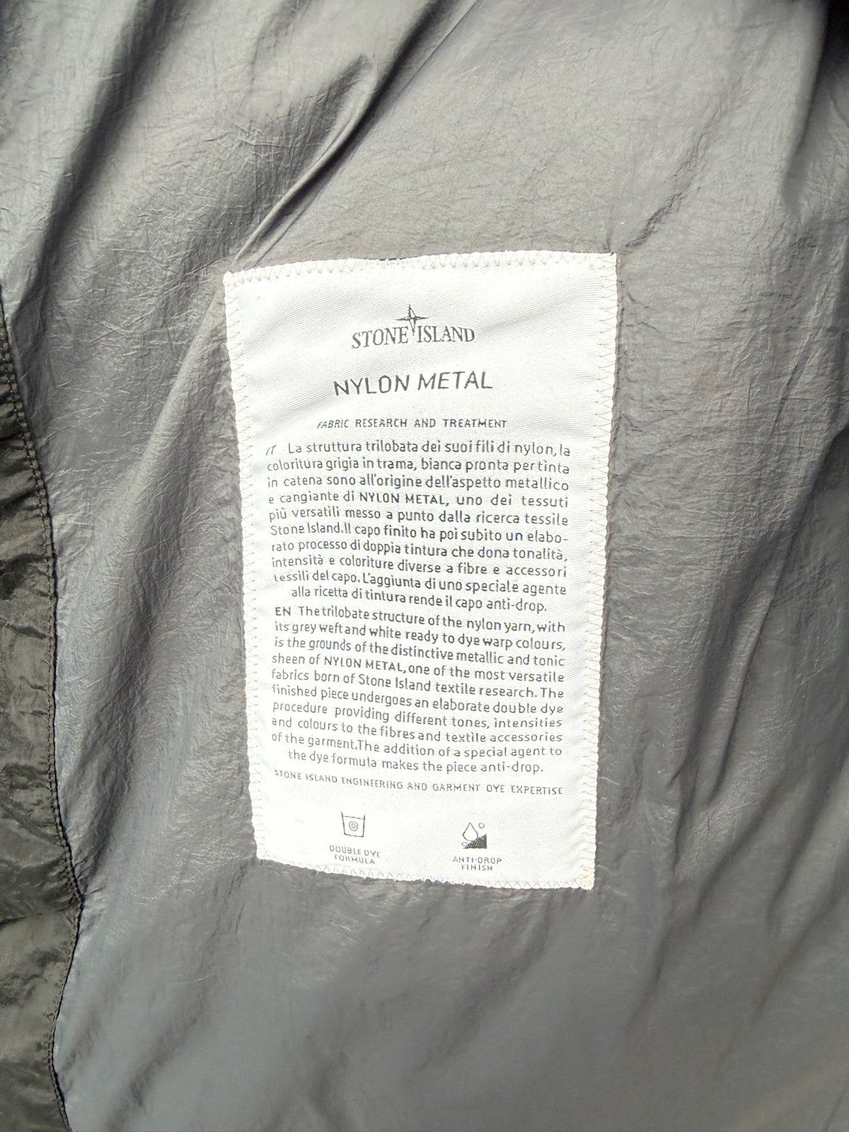 Stone Island Nylon Metal Down Jacket - L