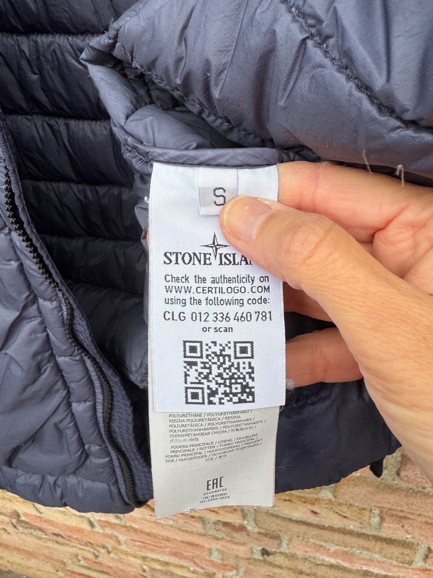 Stone Island Garment Dyed Micro Yarn Down Jacket - S