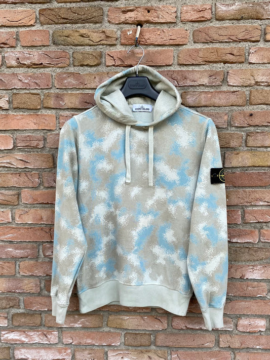 Stone Island Camo Devore Hoodie - S