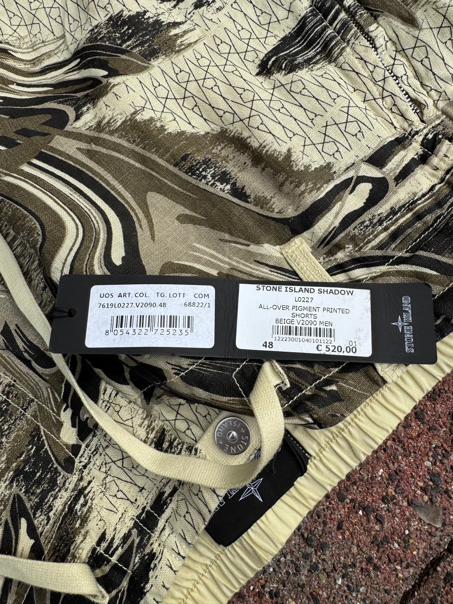 Stone Island Shadow Project Guayabera Shorts - 48