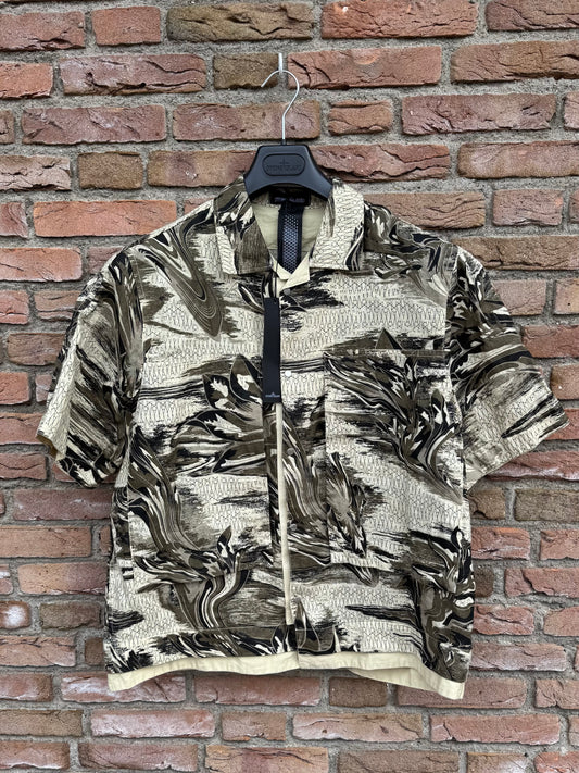 Stone Island Shadow Project Guayabera Shirt - L