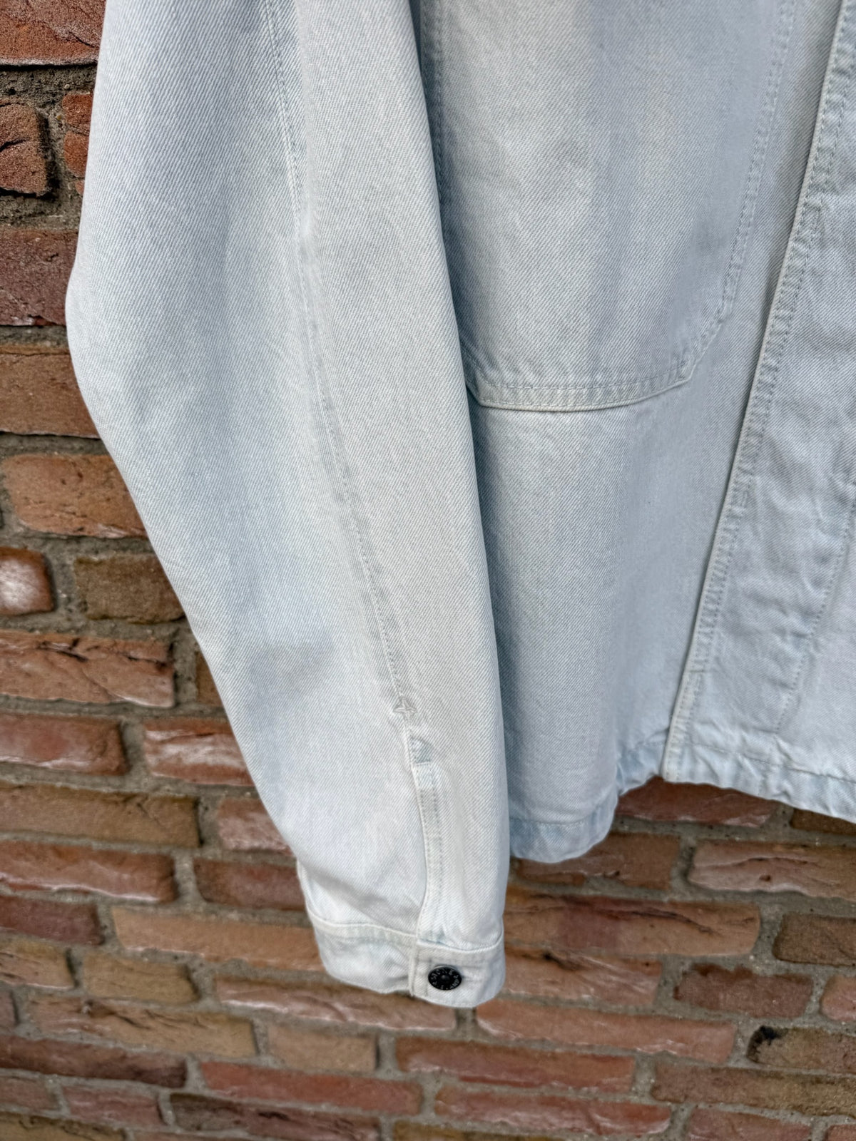 Stone Island Indigo Denim-Ultra Bleached Jacket - XL