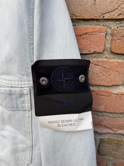 Stone Island Indigo Denim-Ultra Bleached Jacket - XL