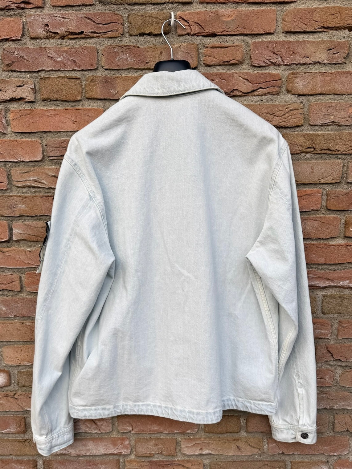 Stone Island Indigo Denim-Ultra Bleached Jacket - XL