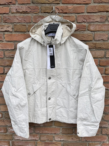 Stone Island Raw Plated Linen Marina Jacket - L