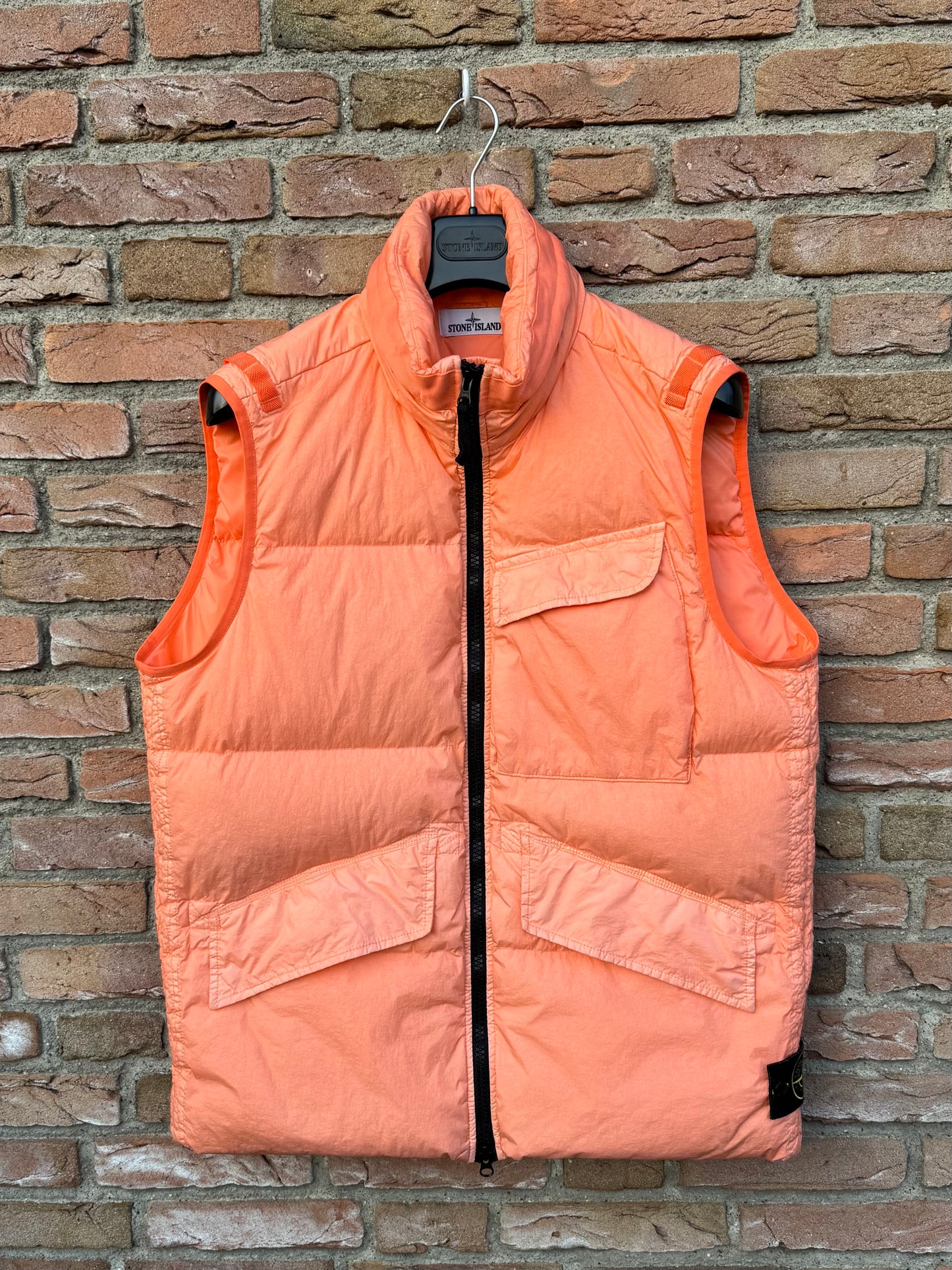 Stone Island Crinkle Reps Down Gilet - L