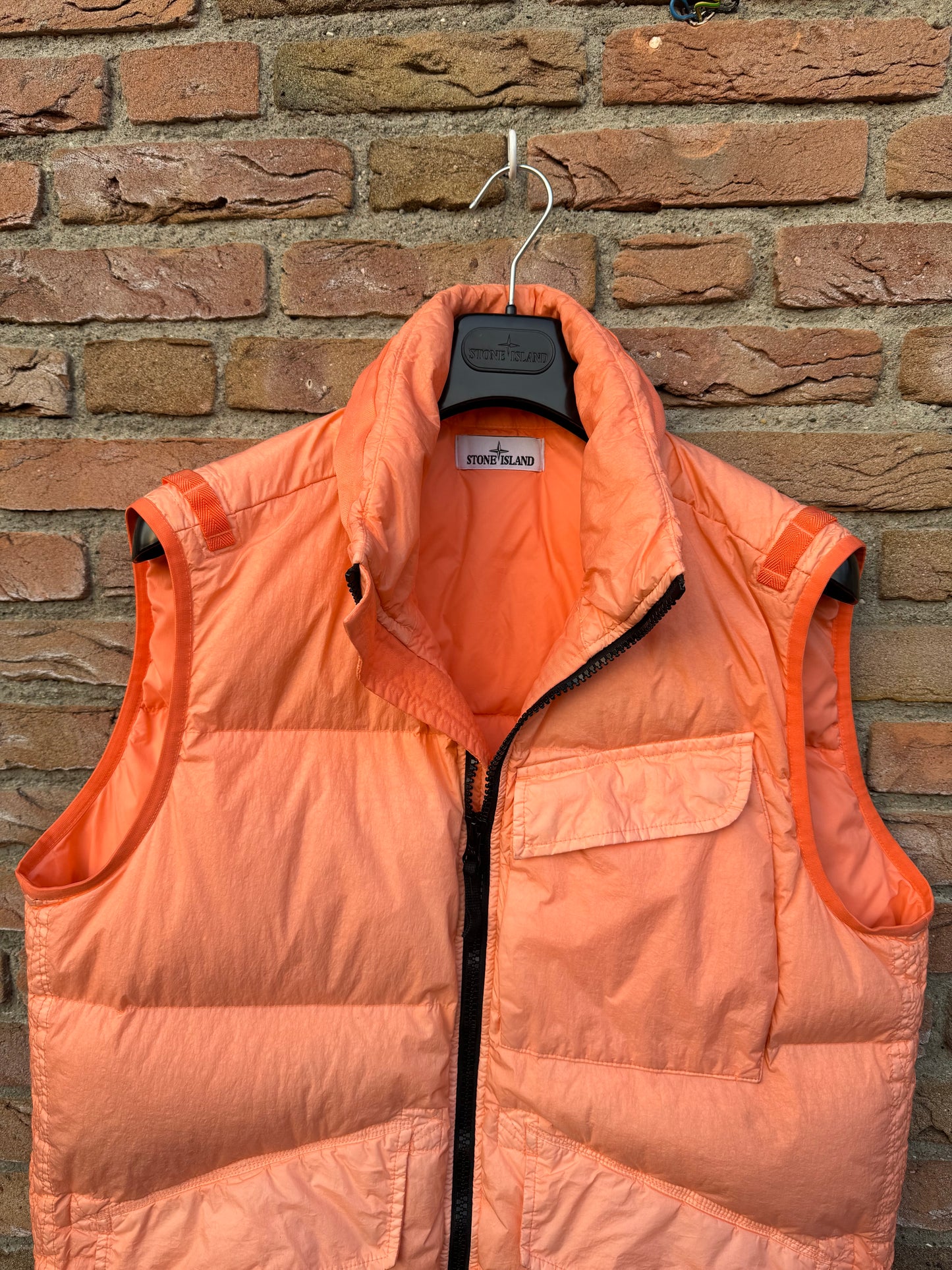 Stone Island Crinkle Reps Down Gilet - L