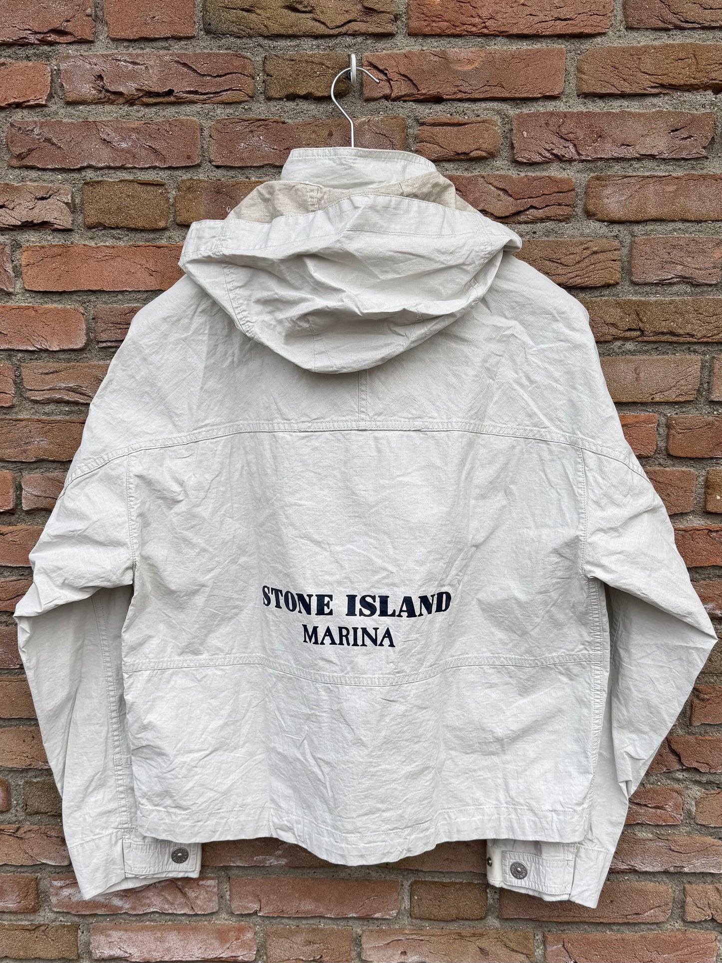 Stone Island Raw Plated Linen Marina Jacket - L