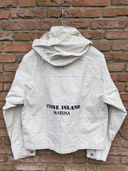 Stone Island Raw Plated Linen Marina Jacket - L