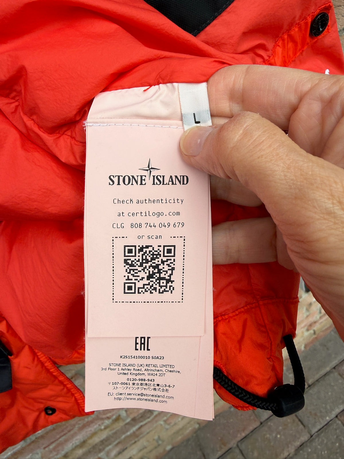 Stone Island Garment Dyed Crinkle Reps NY Down Jacket - L