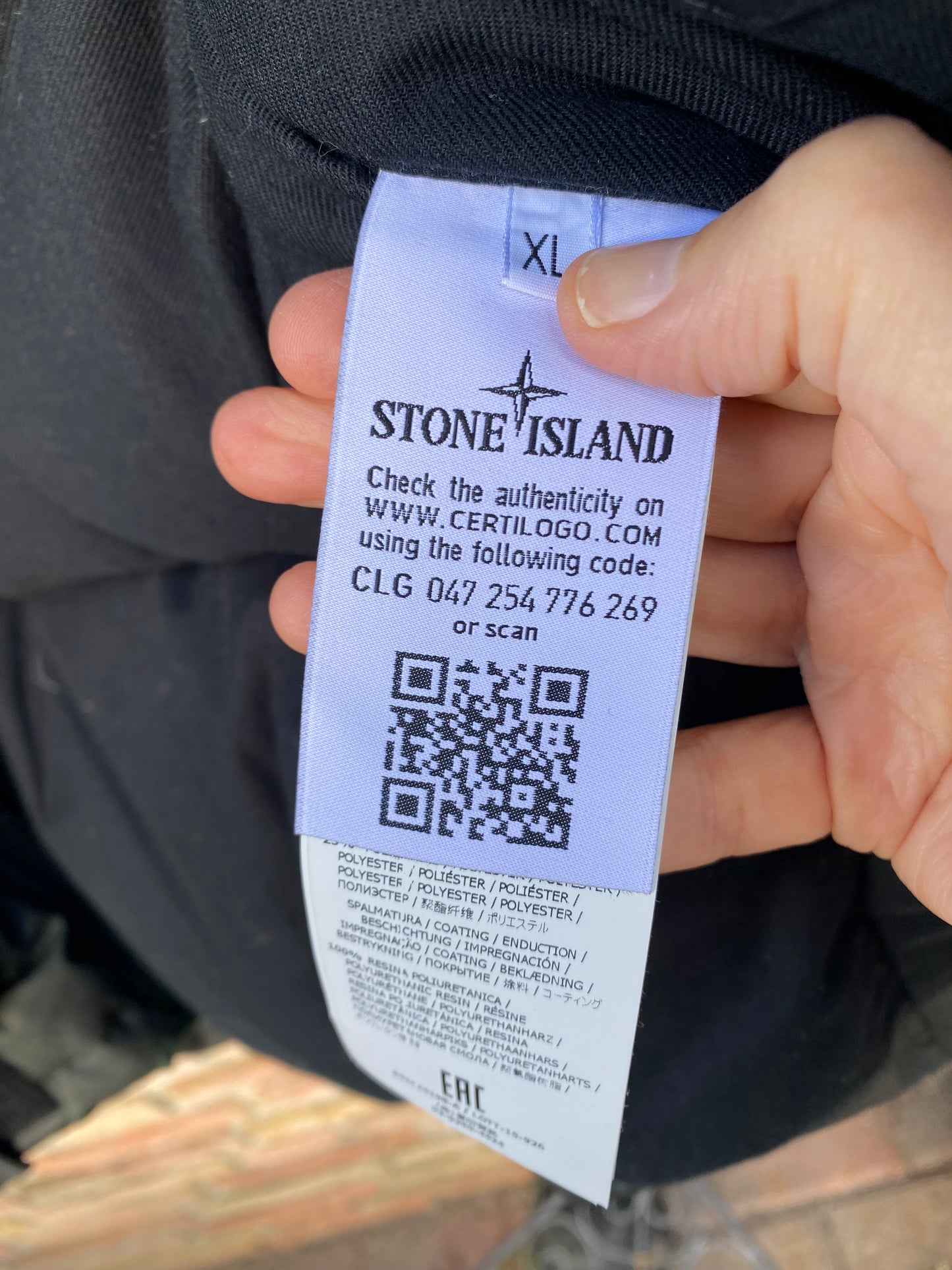 Stone Island Hidden Reflective Jacke - XL