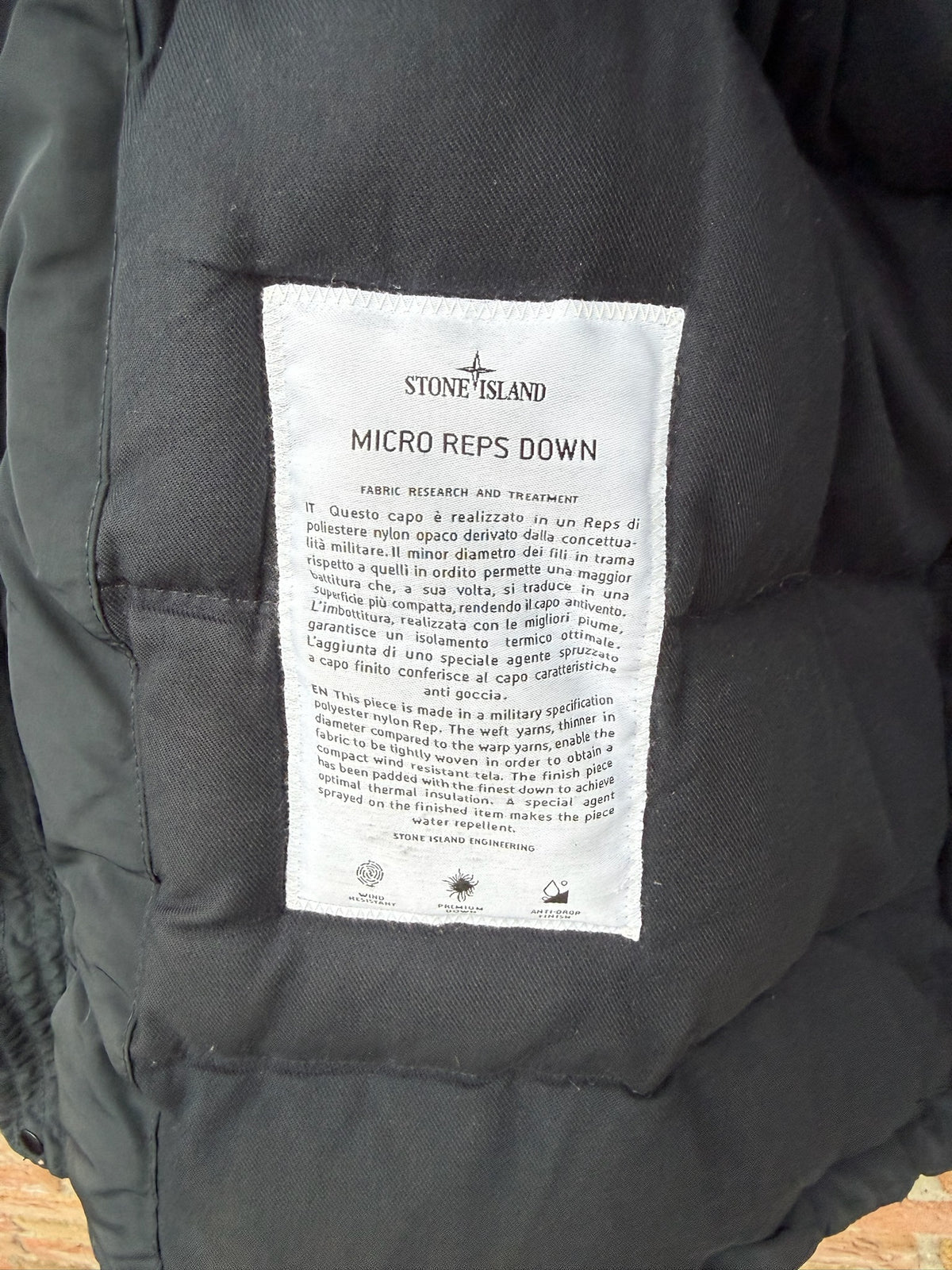 Stone Island Micro Reps Down Jacket - L