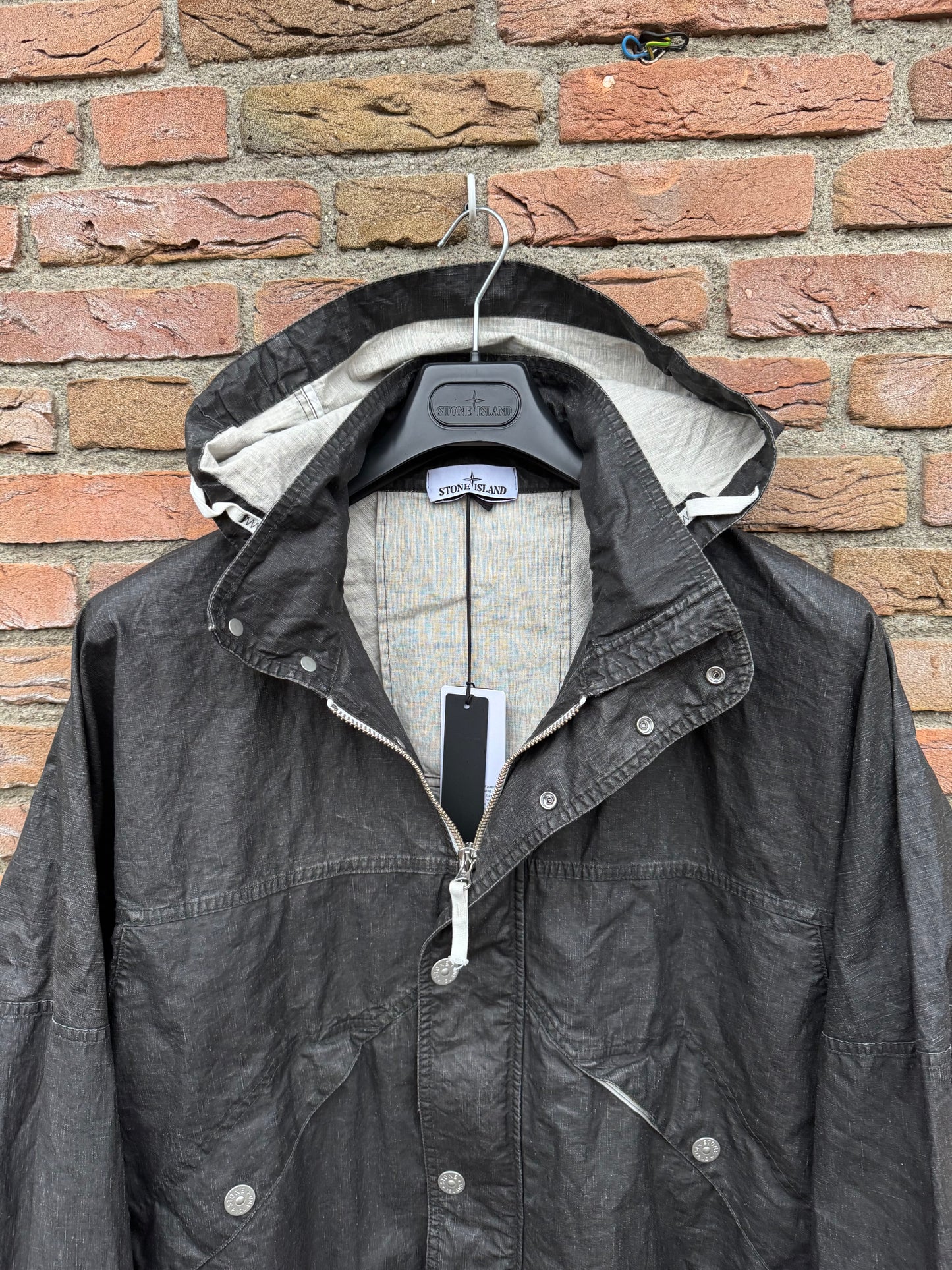 Stone Island Raw Plated Linen Marina Jacket - XXL