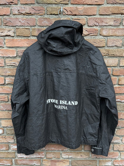 Stone Island Raw Plated Linen Marina Jacket - XXL
