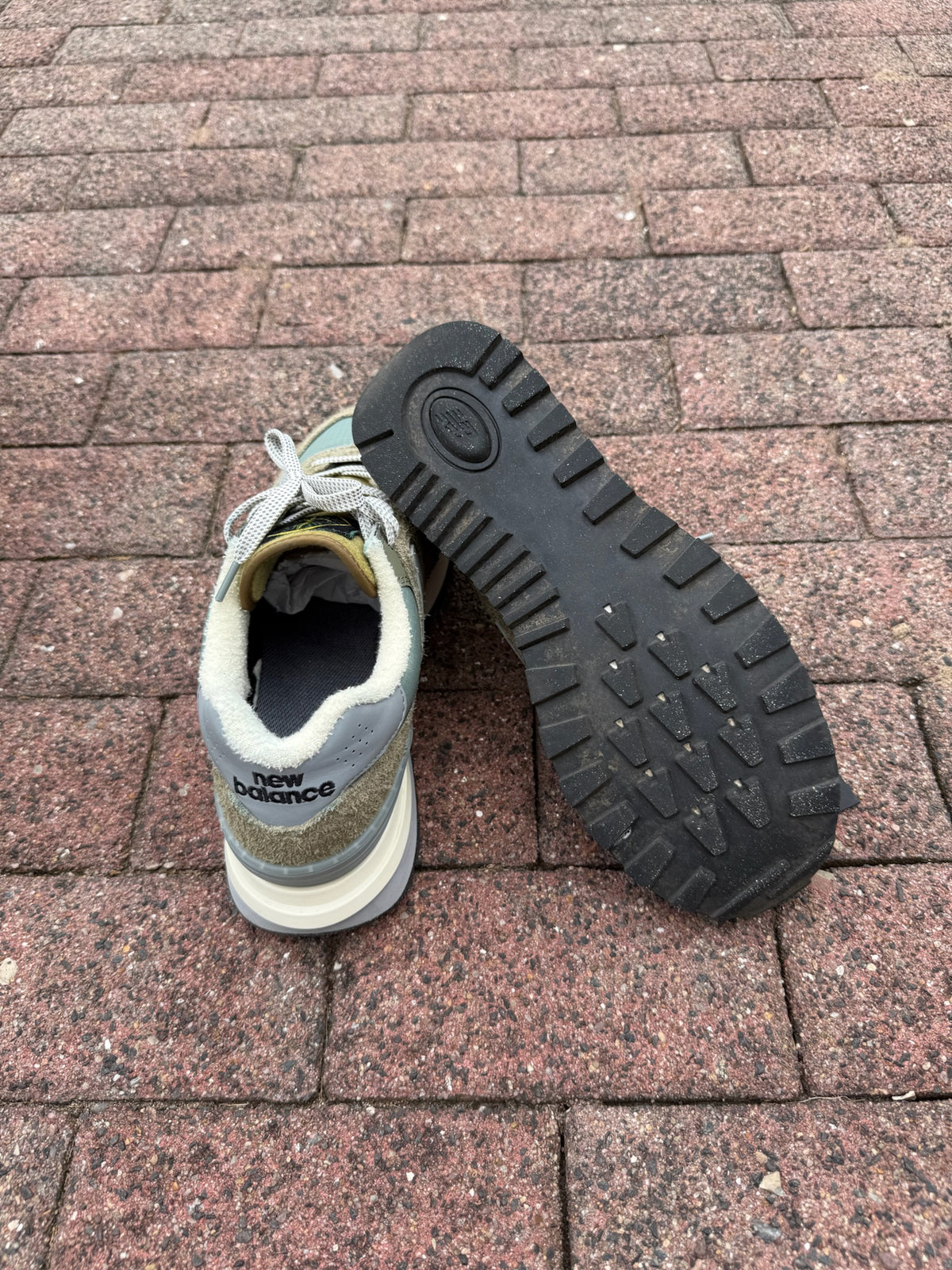 Stone Island x New Balance 574 Legacy Trainers - UK 10