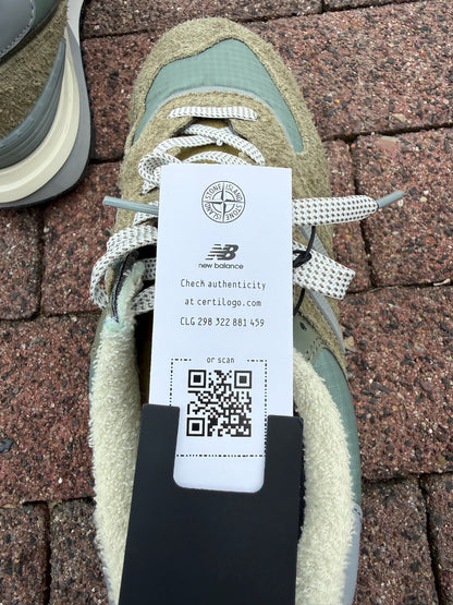 Stone Island x New Balance 574 Legacy Trainers - UK 10