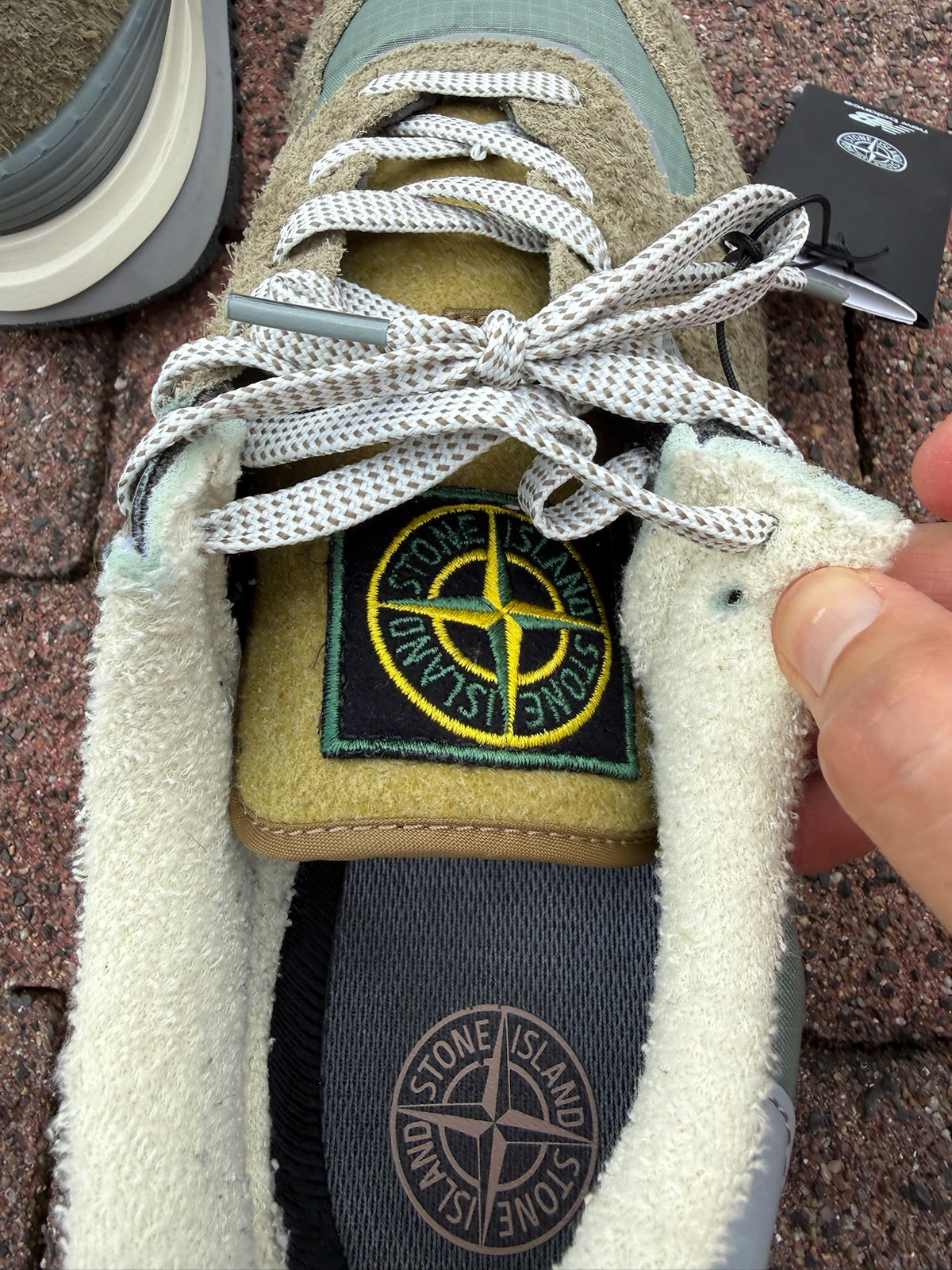 Stone Island x New Balance 574 Legacy Trainers - UK 10