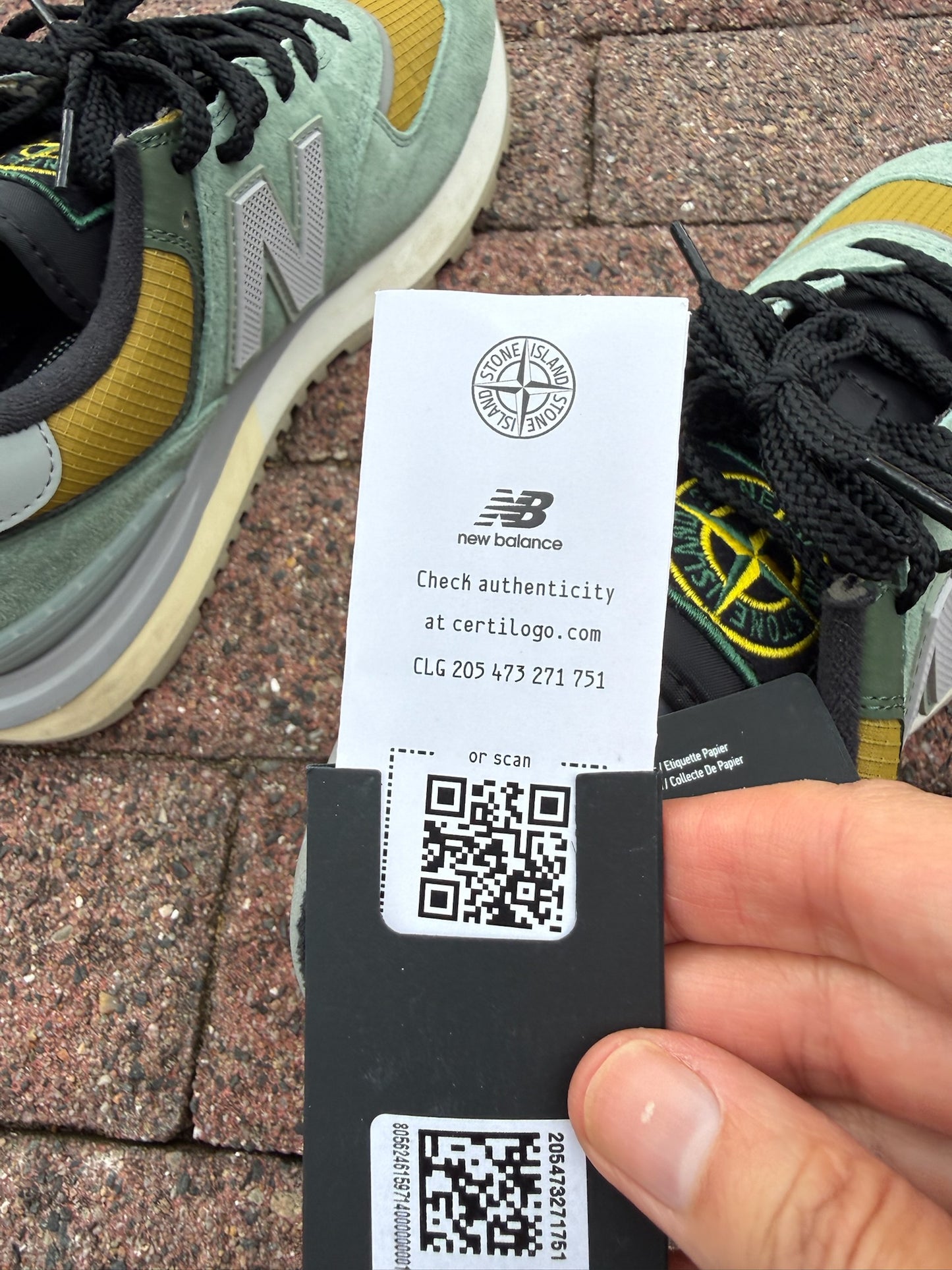 Stone Island x New Balance 574 Legacy Trainers - UK 10