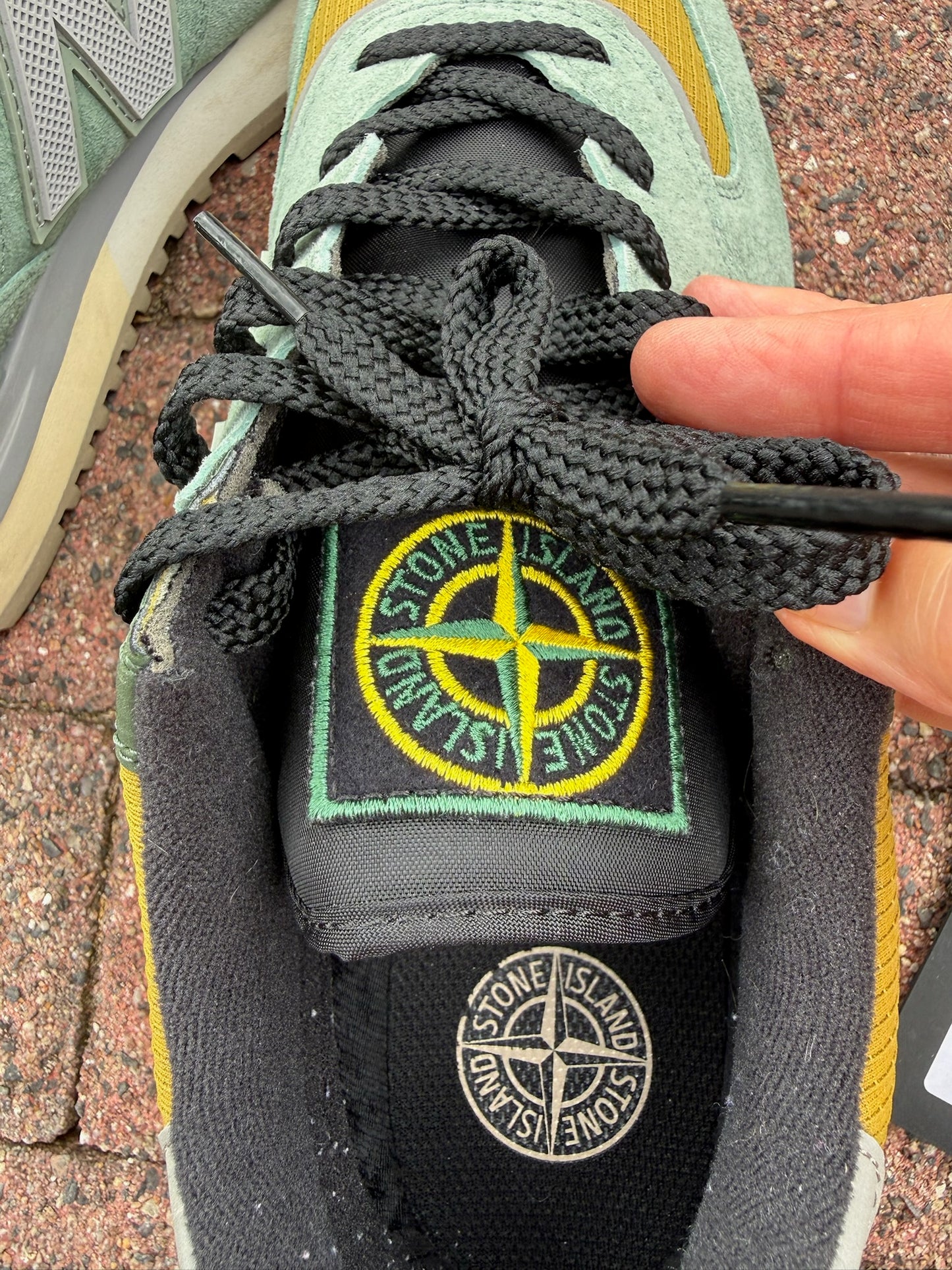 Stone Island x New Balance 574 Legacy Trainers - UK 10