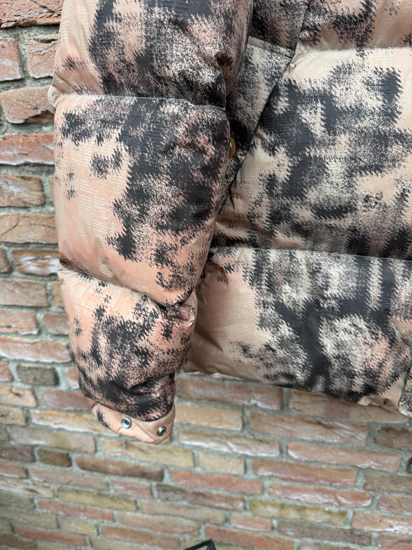 Stone Island Ice Jacket Earth Mapping Camouflage Down Jacket - XL