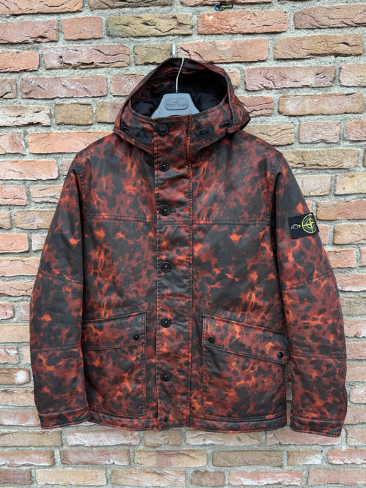 Stone Island Raso Gommato Tortoise Shell OVD Jacke - L