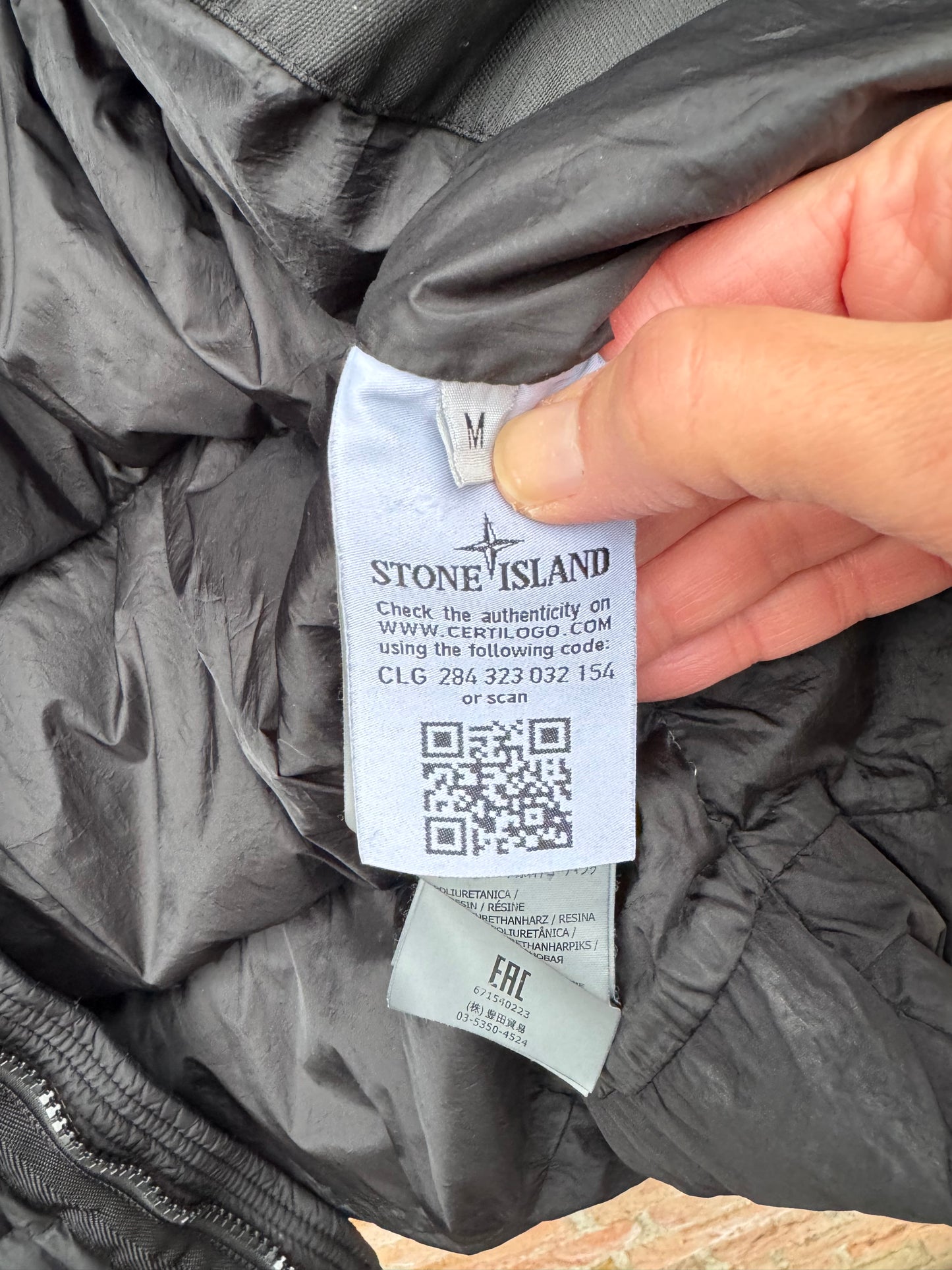 Stone Island Crinkle Reps Daunenjacke - M