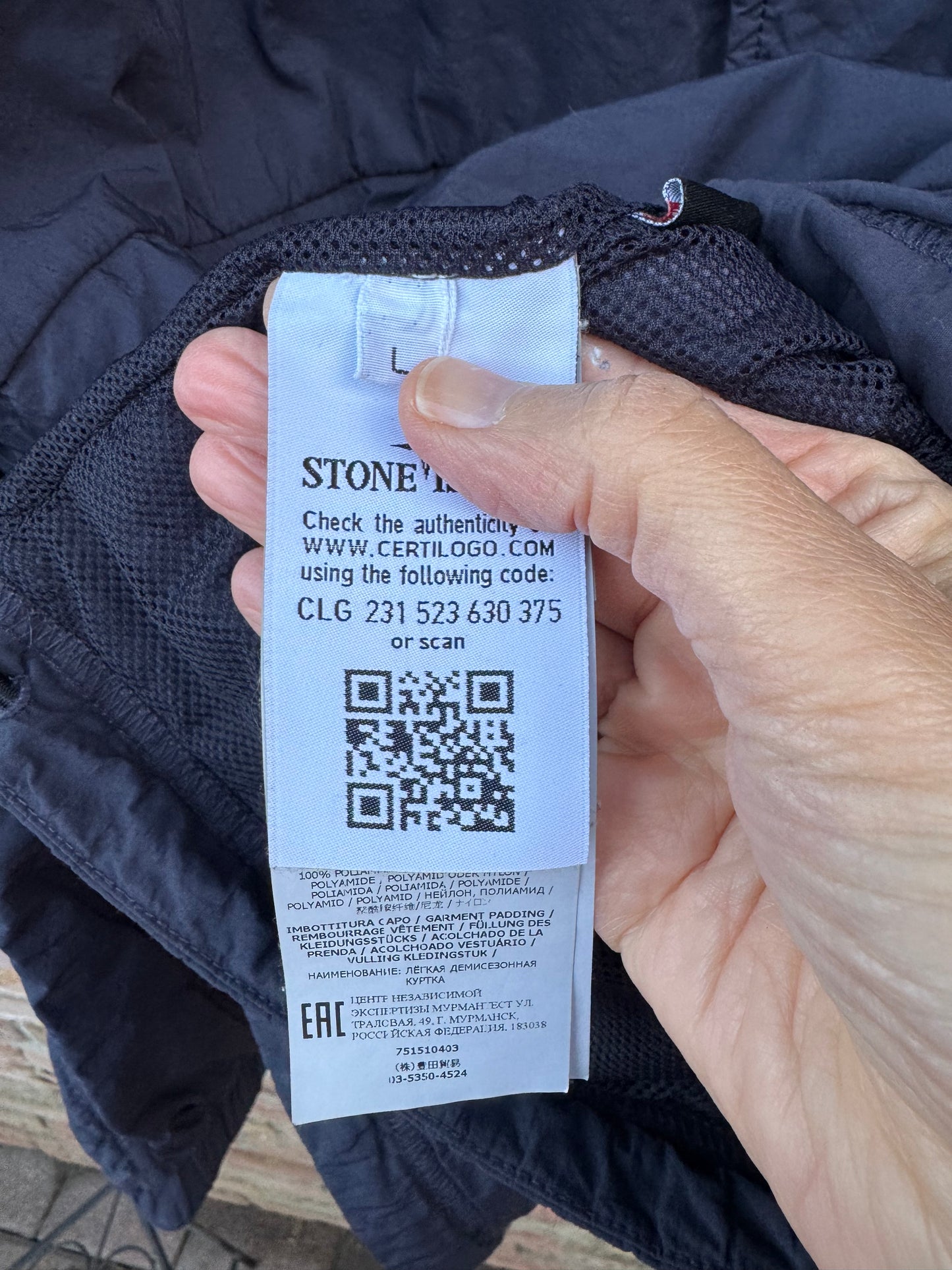Stone Island Naslan Light Polartec Jacket - L