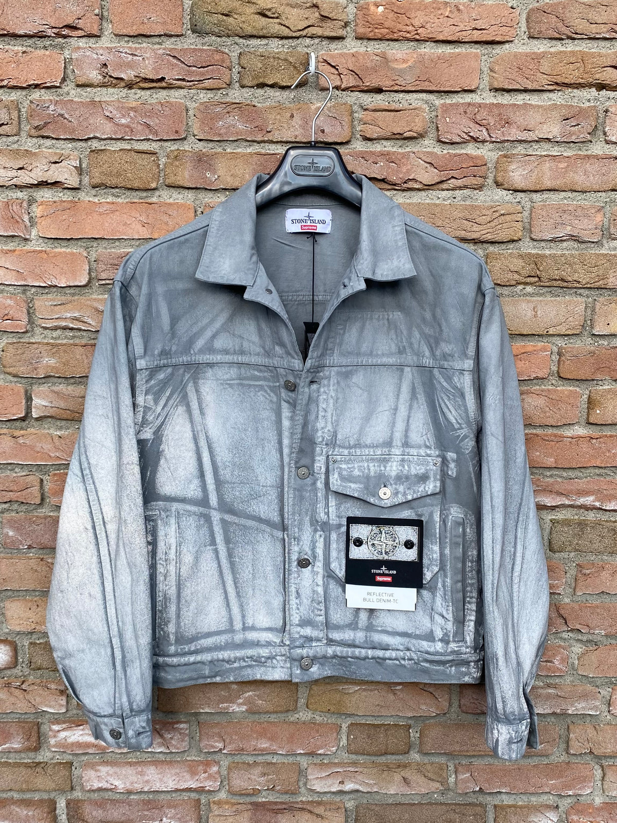 Stone Island x Supreme Reflective Bull Denim-TC Jacke - M – ebding