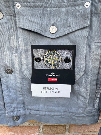 Stone Island x Supreme Reflective Bull Denim-TC Jacke - M