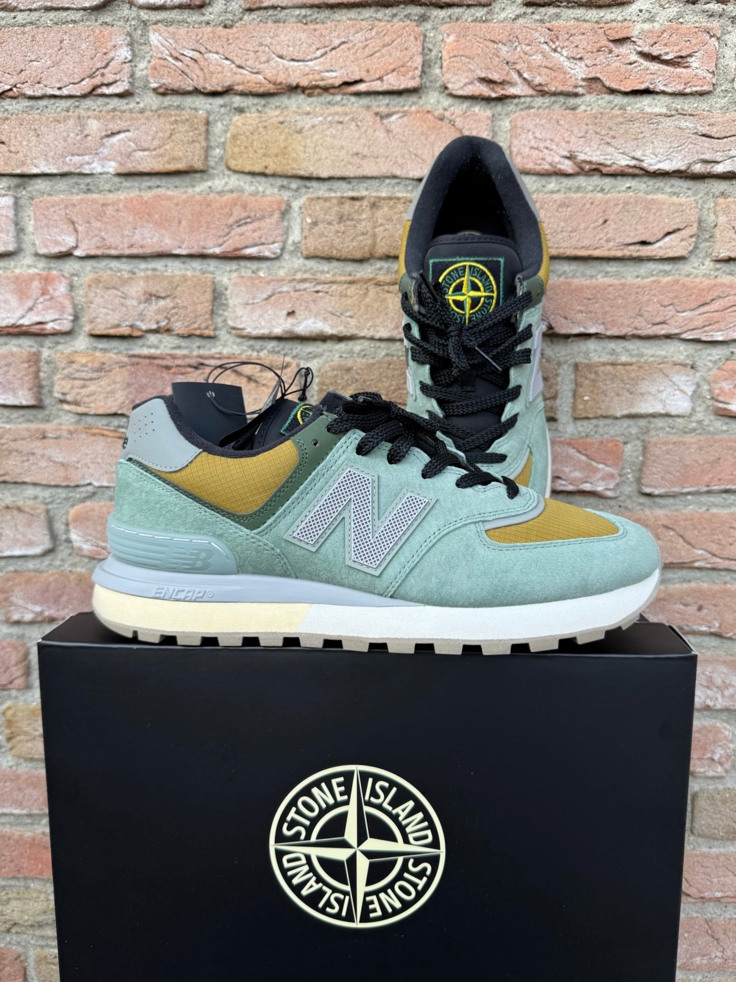 Stone Island x New Balance 574 Legacy Trainers - UK 10