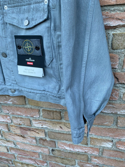 Stone Island x Supreme Reflective Bull Denim-TC Jacke - M