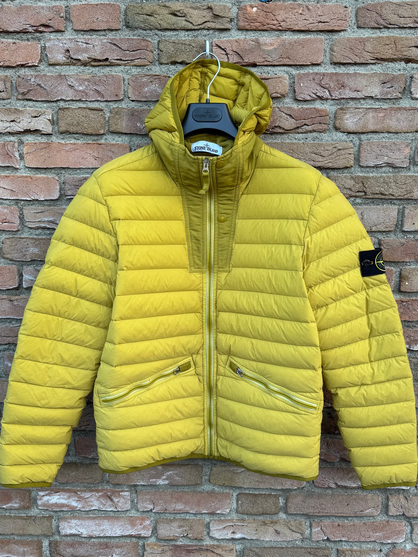 Stone Island Loom Woven Down Chambers Stretch Nylon-TC Jacket - S