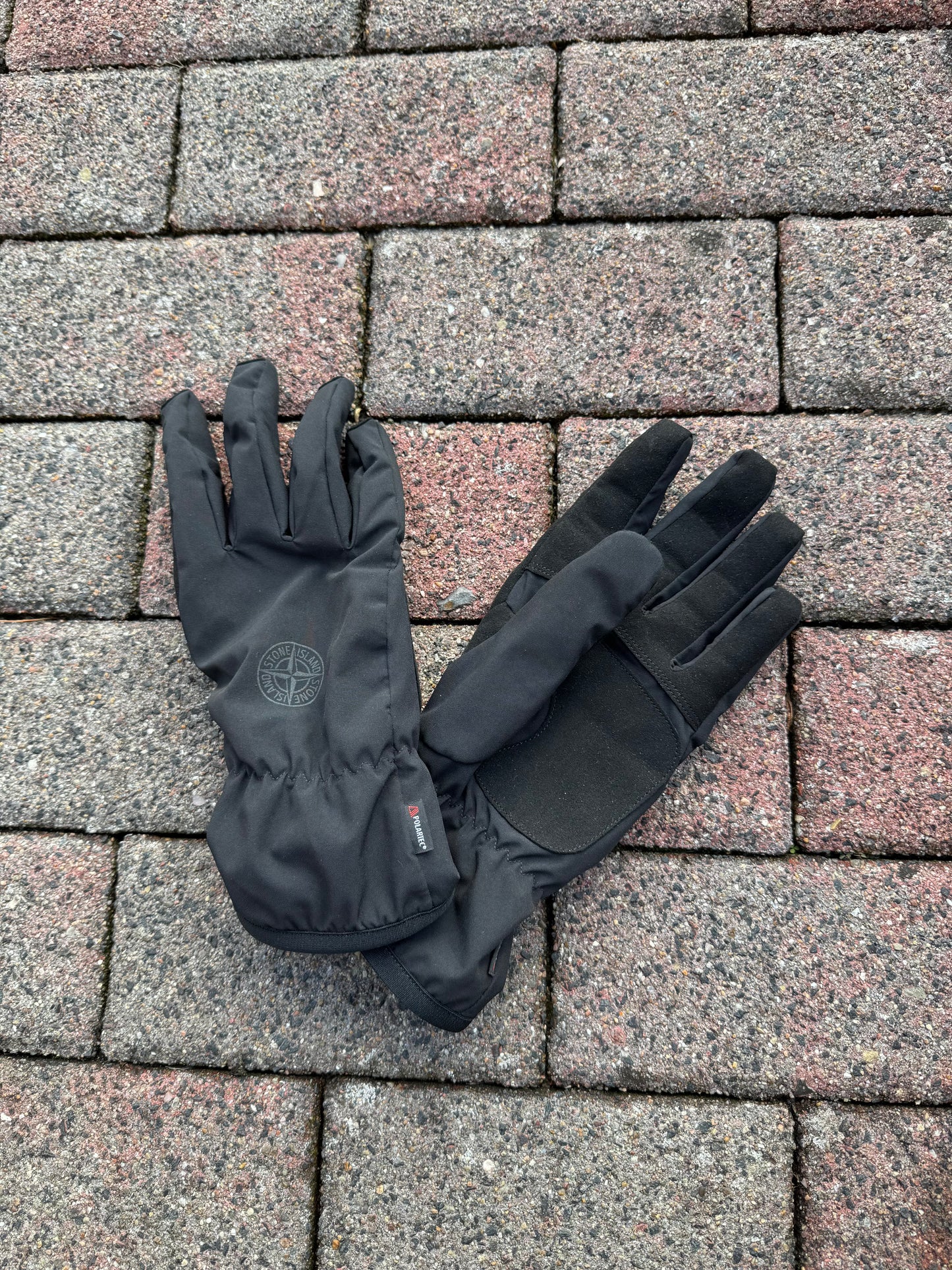 Stone Island Soft Shell Gloves - L