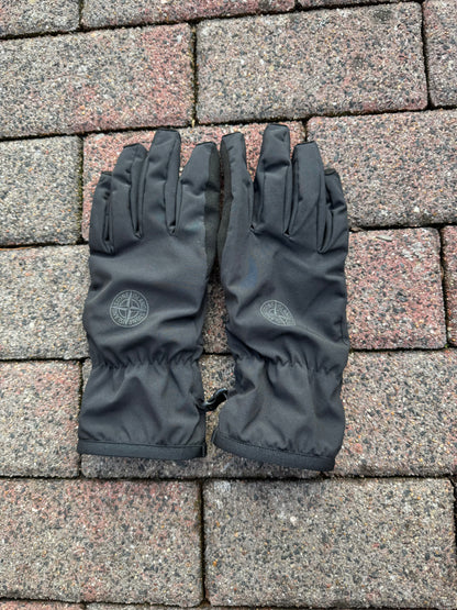Stone Island Soft Shell Gloves - L