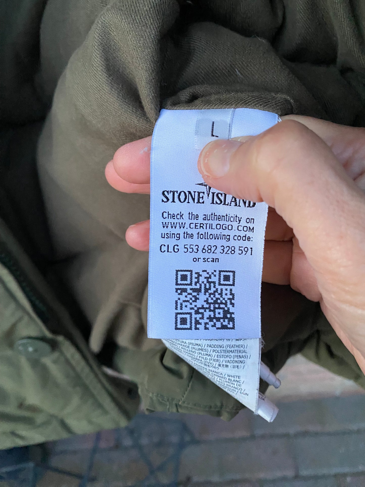 Stone Island Micro Reps Daunenjacke - L