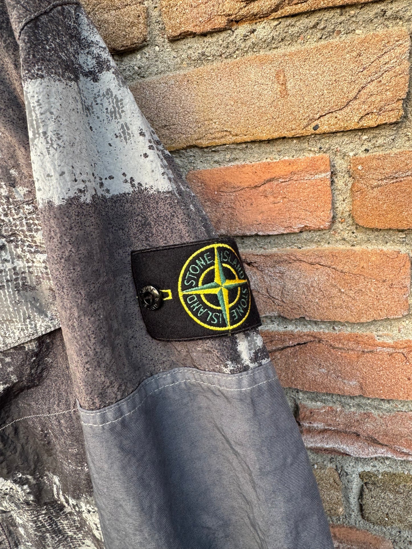 Stone Island Dissolving Grid Camo Nylon Jacket - L