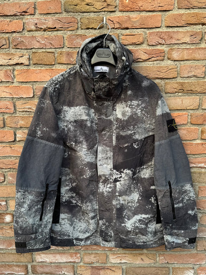 Stone Island Dissolving Grid Camo Nylon Jacket - L