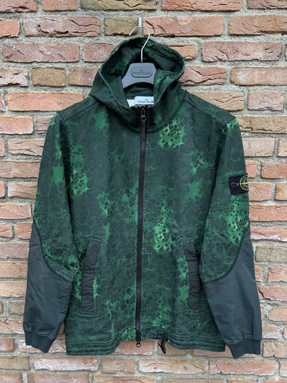 Stone Island Alligator Camo Zipped Hoodie - L